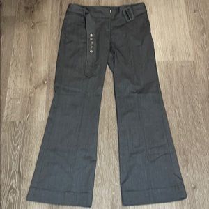Grey flare dress pants